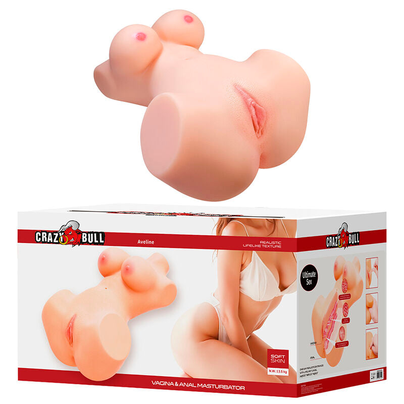 Masturbatore Vaginale e Anale CRAZY BULL Annie XXL — Carne