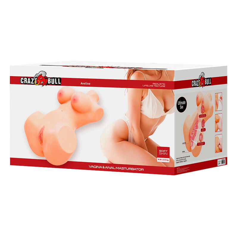 Masturbatore Vaginale e Anale CRAZY BULL Annie XXL — Carne