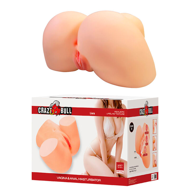 Masturbatore Maschile Crazy Bull Liora XXL — Doppio Ingresso