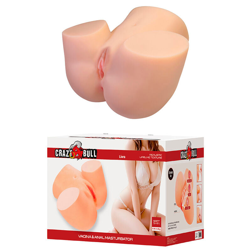 Masturbatore Maschile Crazy Bull Liora XXL — Doppio Ingresso