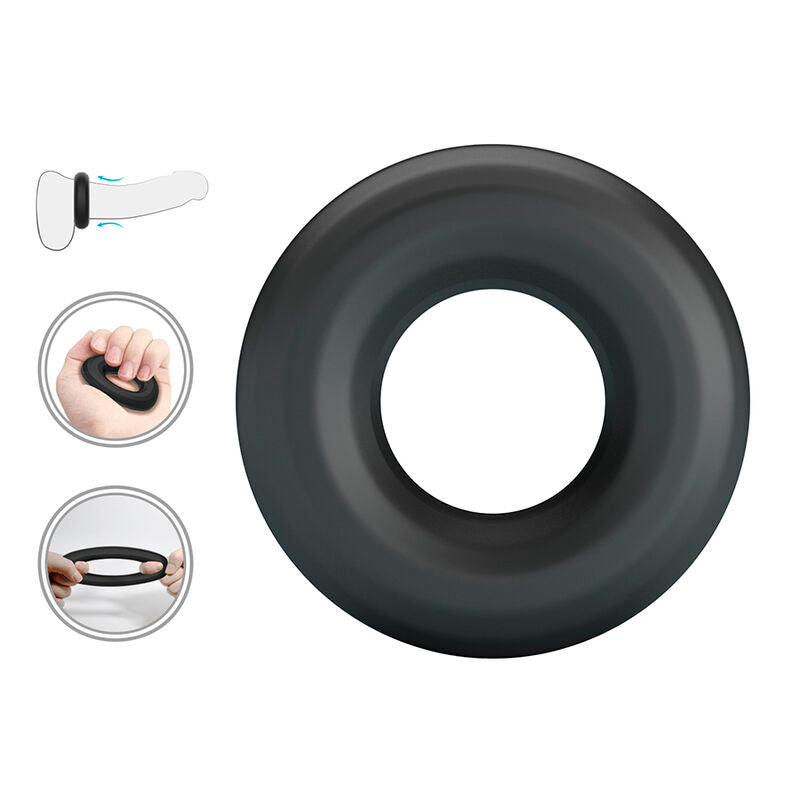 Anello Pene Crazy Bull Urban — Nero