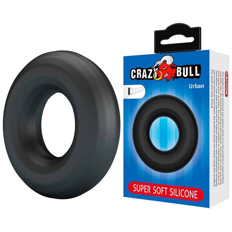 Anello Pene Crazy Bull Urban — Nero