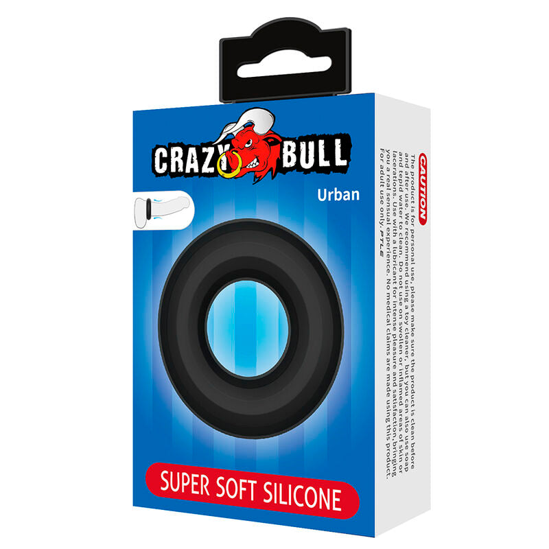 Anello Pene Crazy Bull Urban — Nero