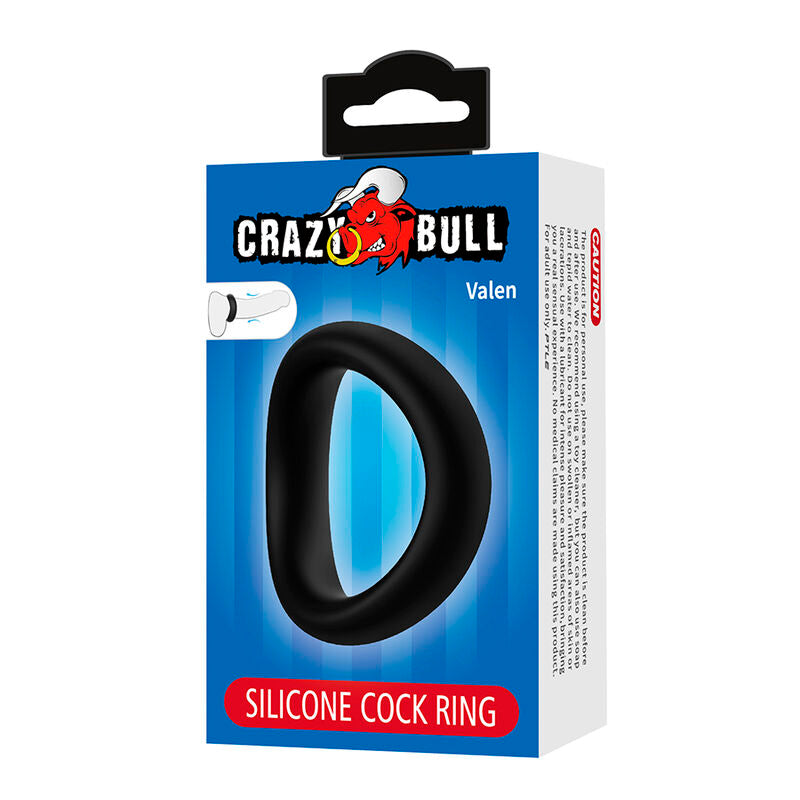 Anello Pene Ergonomico Crazy Bull Valen — Nero