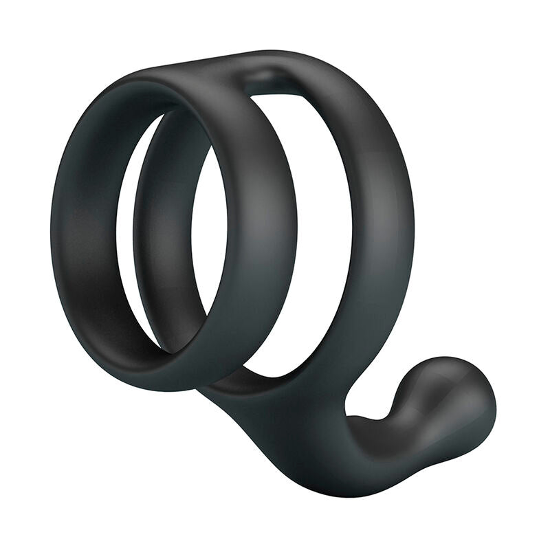 Anello Pene Doppio Crazy Bull Yancy — Nero