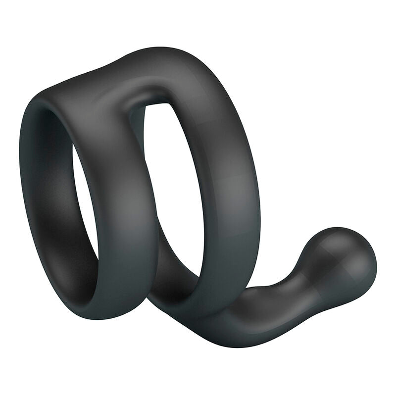 Anello Pene Doppio Crazy Bull Yancy — Nero