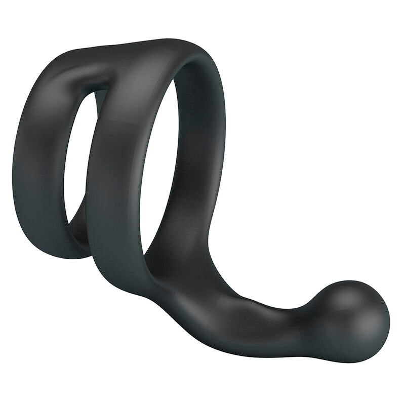 Anello Pene Doppio Crazy Bull Yancy — Nero