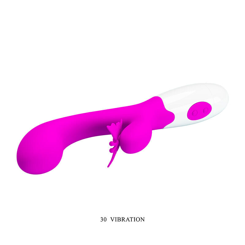 Vibratore a Coniglio Pretty Love Butterfly Kiss — Viola