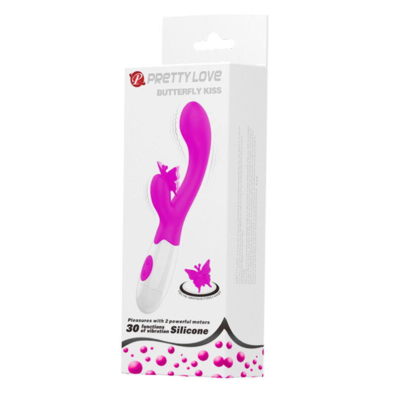 Vibratore a Coniglio Pretty Love Butterfly Kiss — Viola