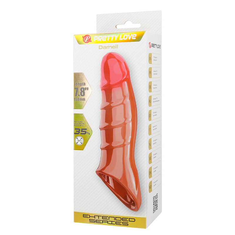 Copri Pene Realistico Pretty Love Damien Extender — Carne