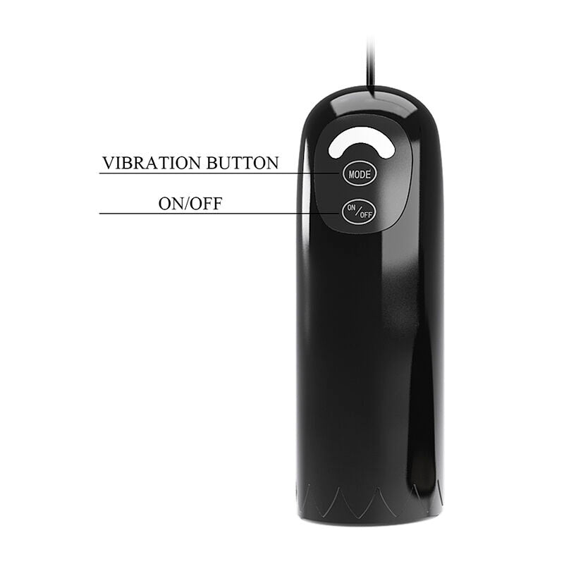 Stimolatore Rotante Pretty Love - Capezzoli con Aspirazione — Nero