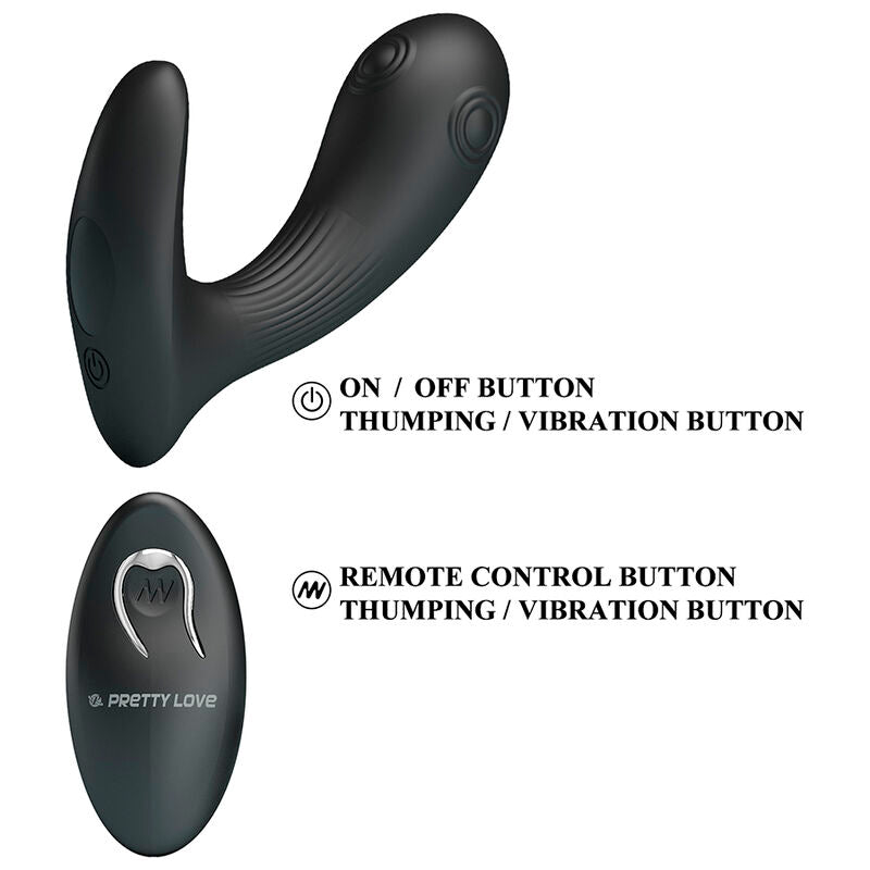 Vibratore Prostatico Pretty Love Mirabelle — Nero
