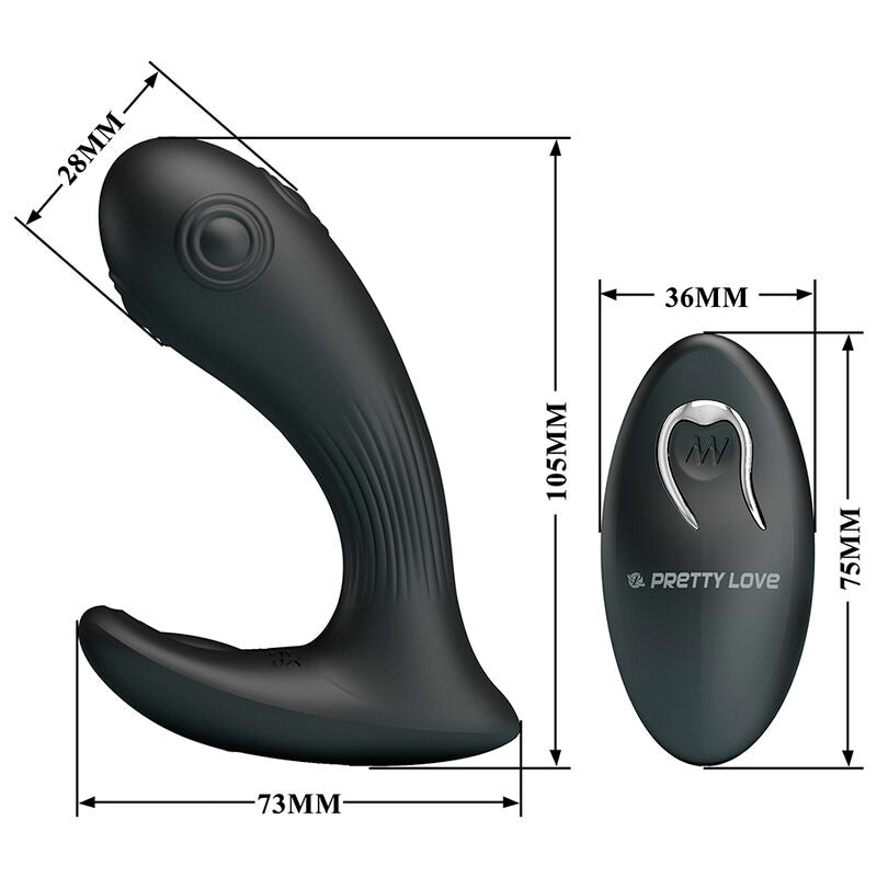Vibratore Prostatico Pretty Love Mirabelle — Nero