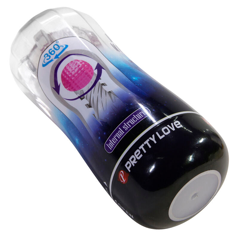 Masturbatore Maschile Pretty Love Coppa Testurizzata 360° — Trasparente