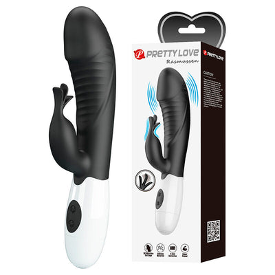 Vibratore a Coniglio Pretty Love Rasmussen — Nero