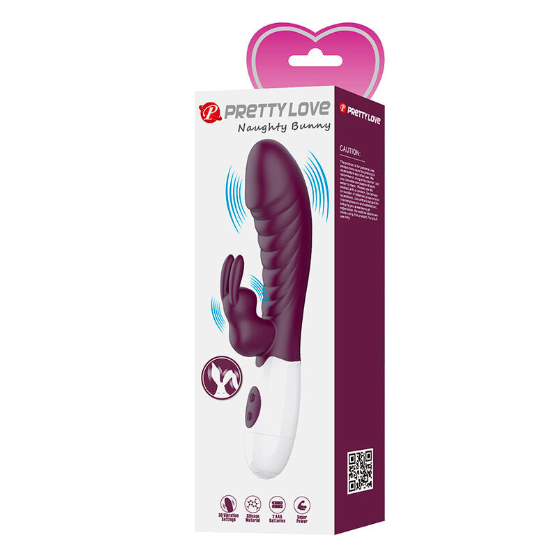 Vibratore a Coniglio Pretty Love Naughty Bunny — Viola