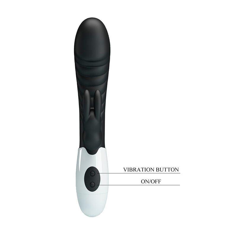 Vibratore a Coniglio Pretty Love Naughty Bunny — Nero
