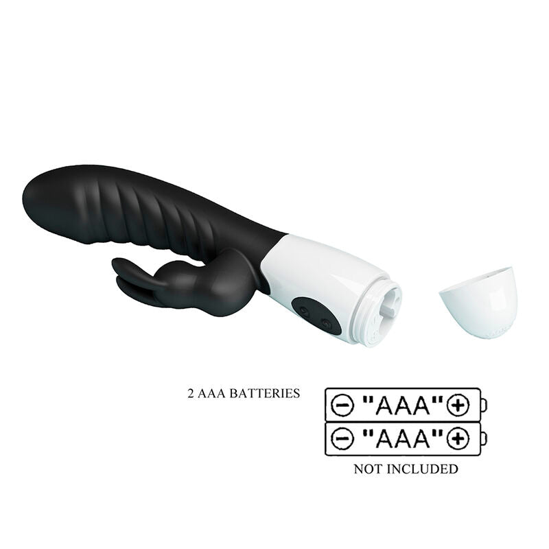 Vibratore a Coniglio Pretty Love Naughty Bunny — Nero