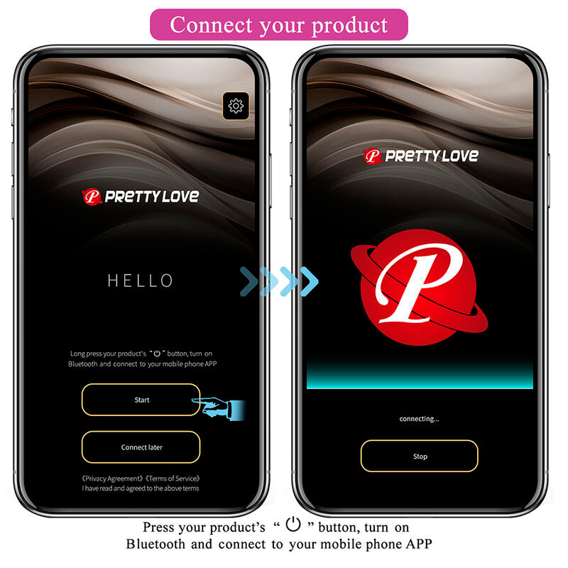 Vibratore a Uovo APP SERIES Klay con Spinta — Viola