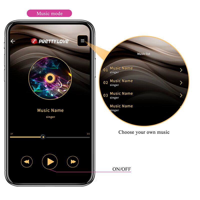 Vibratore a Uovo APP SERIES Klay con Spinta — Viola