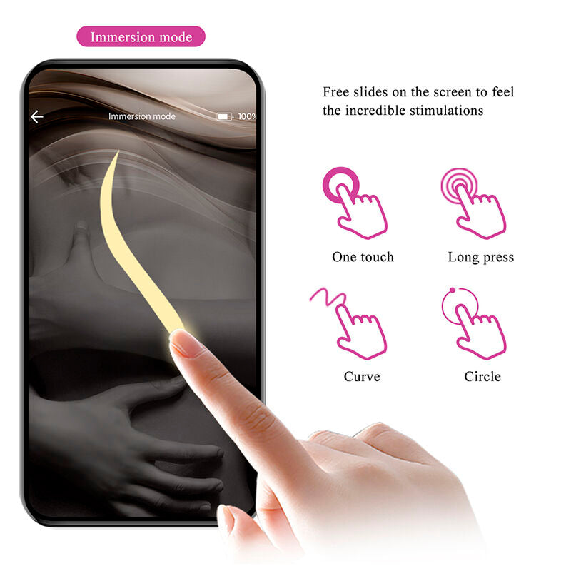 Vibratore a Uovo APP SERIES Klay con Spinta — Viola