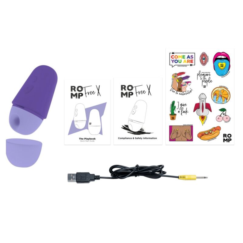 Stimolatore Clitorideo ROMP Free Viola — 10 Livelli