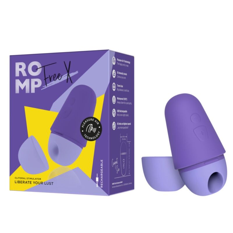 Stimolatore Clitorideo ROMP Free Viola — 10 Livelli