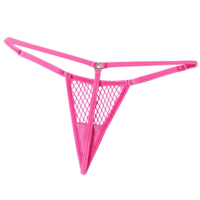 Perizoma CHILIROSE CR 4856 Micro Rete — Rosa Neon L/XL