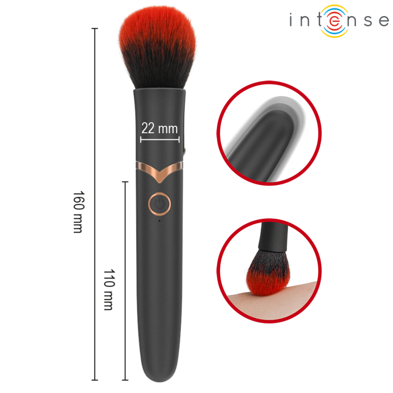 Vibratore Spazzola Intense Emilia 10 Vibrazioni — 16cm