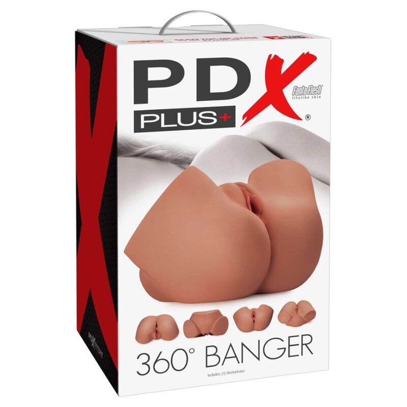 Masturbatore Realistico PDX PLUS+ 360 Banger — Sedere e Vagina