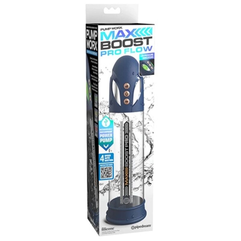 Pompa Pene PUMP WORX Max Boost Pro Flow — Blu