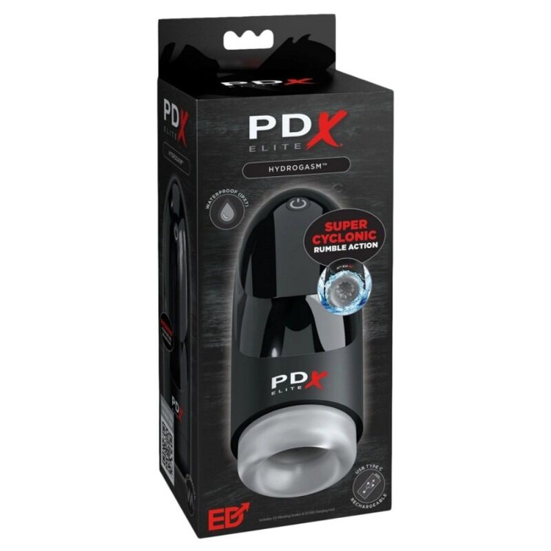 Masturbatore Vibrante Ciclonico PDX ELITE Hydrogasm — 20 cm