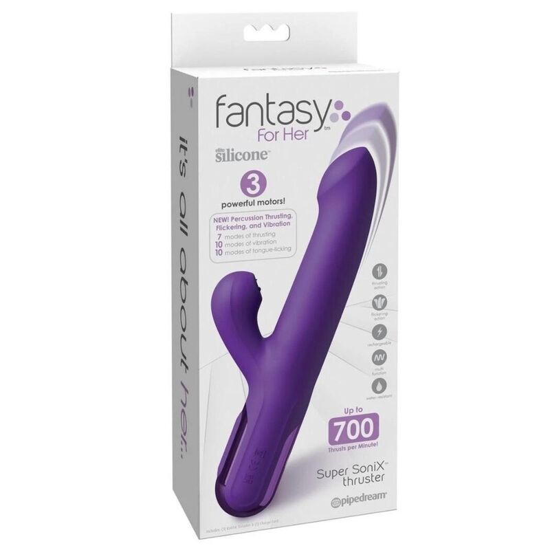 Vibratore Rabbit Fantasy for Her Super Sonix Thruster — Viola