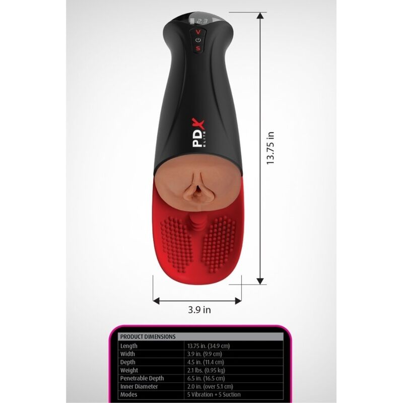 Masturbatore Automatico PDX ELITE Fap-O-Matic Pro XL — Marrone