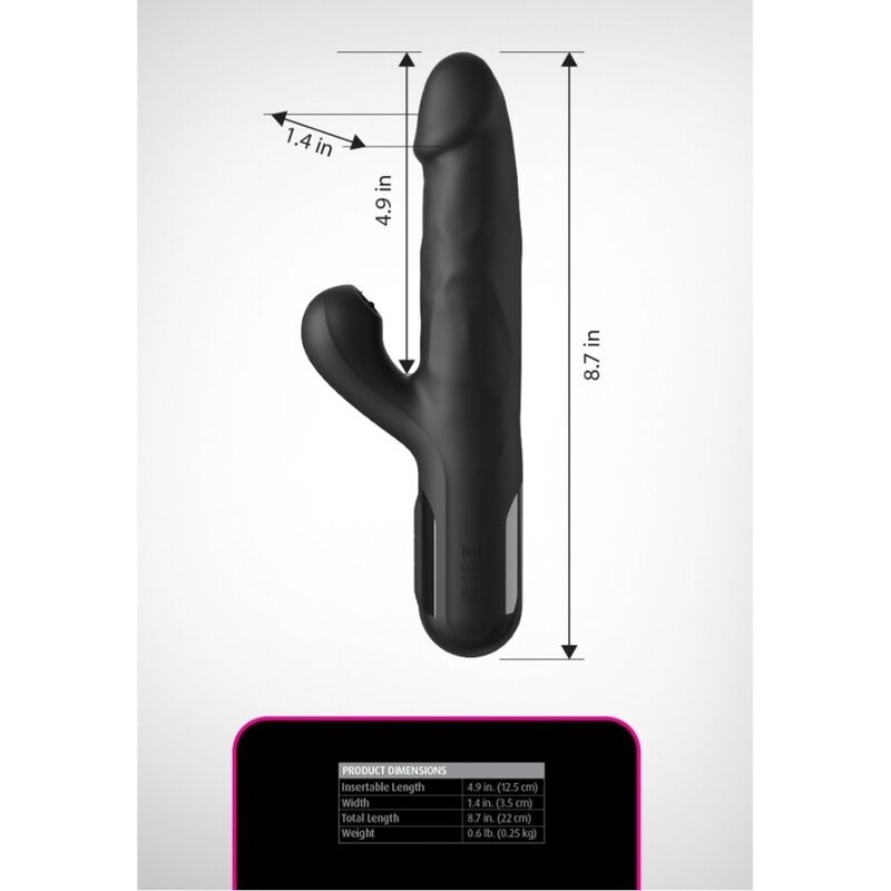 Vibratore Coniglio FETISH FANTASY SERIES Sonix Thruster — Nero