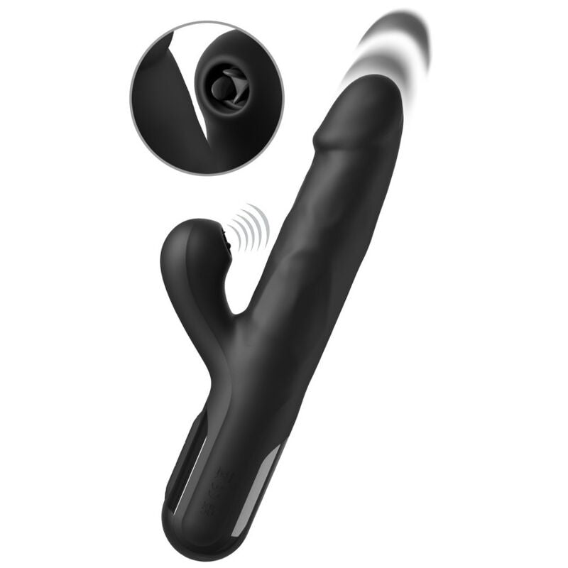 Vibratore Coniglio FETISH FANTASY SERIES Sonix Thruster — Nero