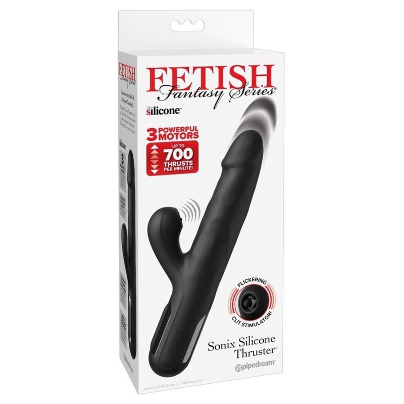 Vibratore Coniglio FETISH FANTASY SERIES Sonix Thruster — Nero
