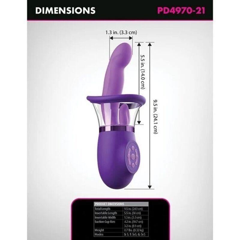 Vibratore a Coniglio Fantasy For Her Ultimate Pleasure Pro Plus — Viola