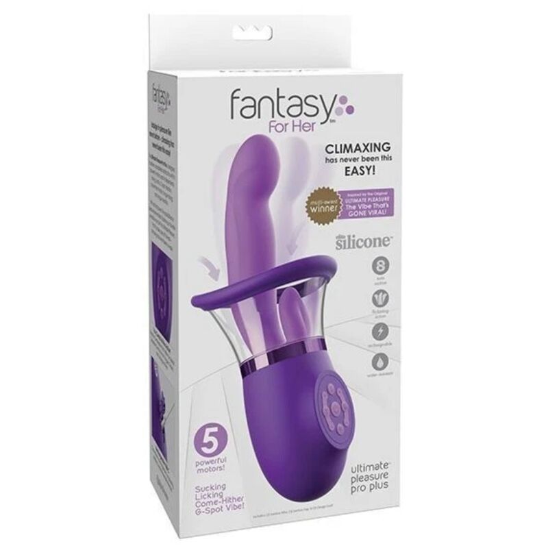 Vibratore a Coniglio Fantasy For Her Ultimate Pleasure Pro Plus — Viola