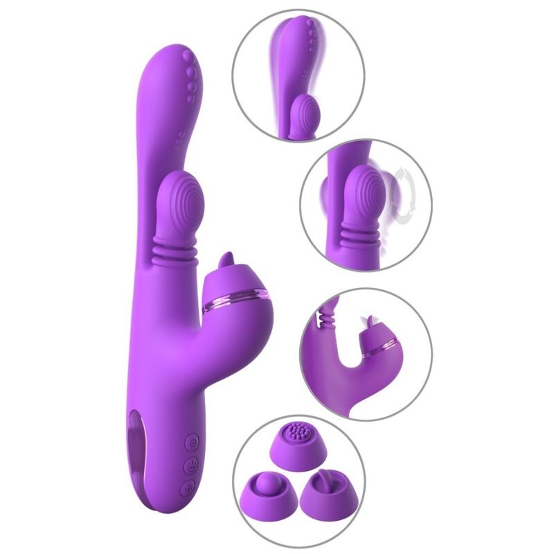 Vibratore Coniglio FANTASY FOR HER IntiMotion Pulse Pro Vibe — Viola