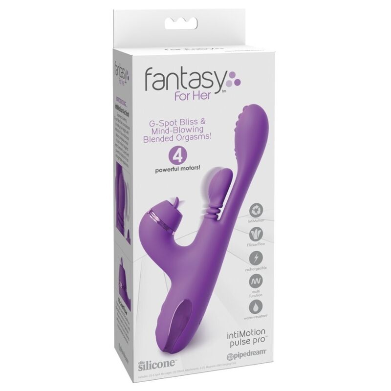 Vibratore Coniglio FANTASY FOR HER IntiMotion Pulse Pro Vibe — Viola