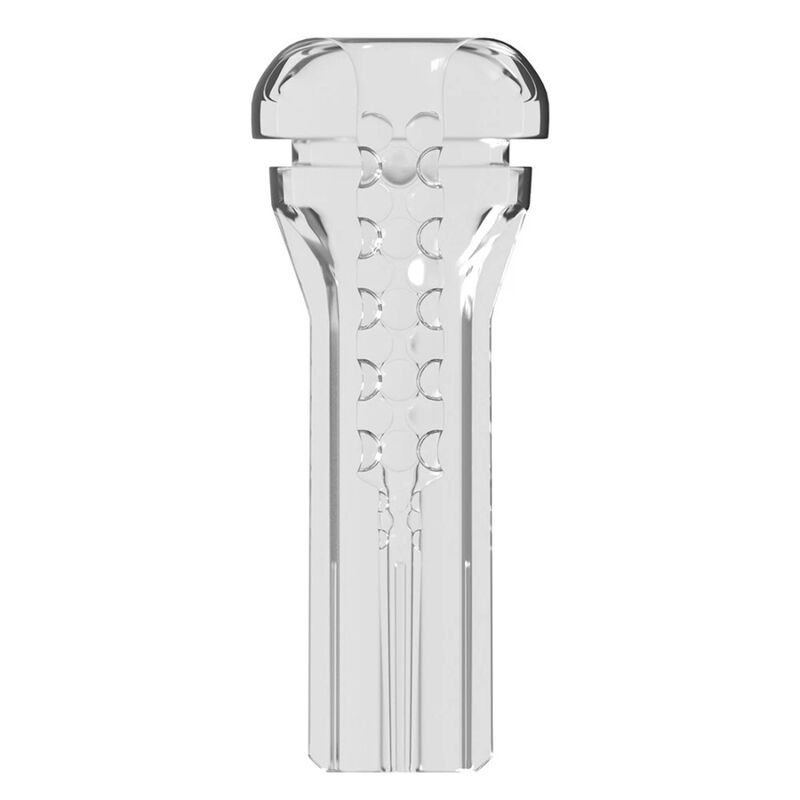 Masturbatore PDX Elite Viewtube Plus EZ-Grip — Trasparente 21 cm
