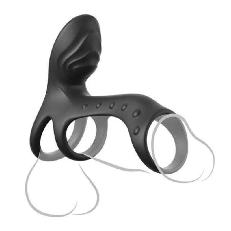 Anello Vibrante per Coppie FANTASY C-RINGZ Ultimate Couples Cage Pro — Nero