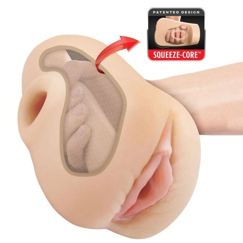 Masturbatore Maschile PDX PLUS+ Realistic Vagina Pussy Pounder — 18 cm