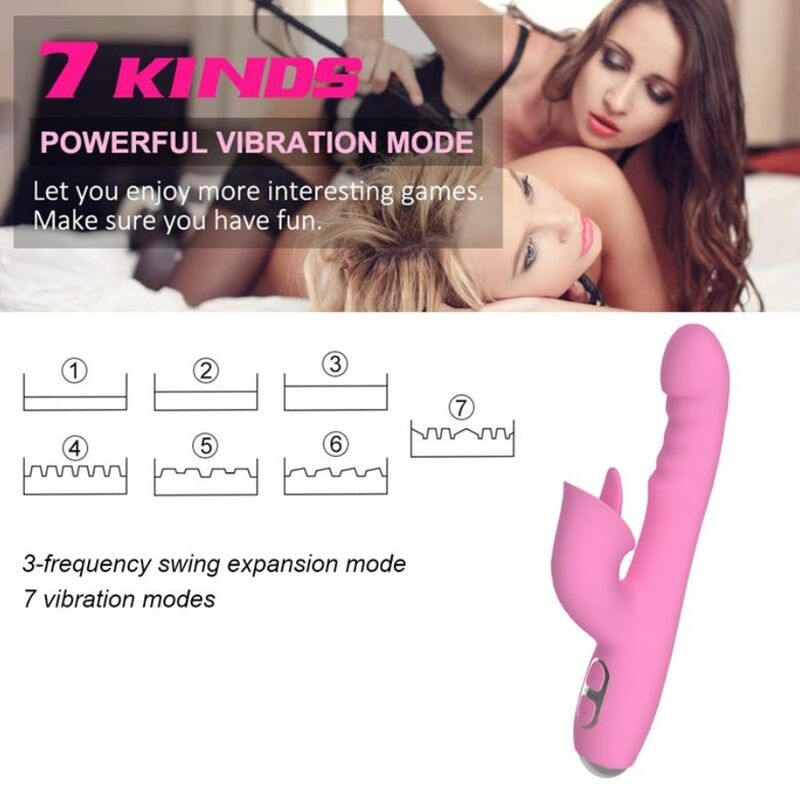Vibratore Coniglio Nalone T-May Magic Stick — Rosa