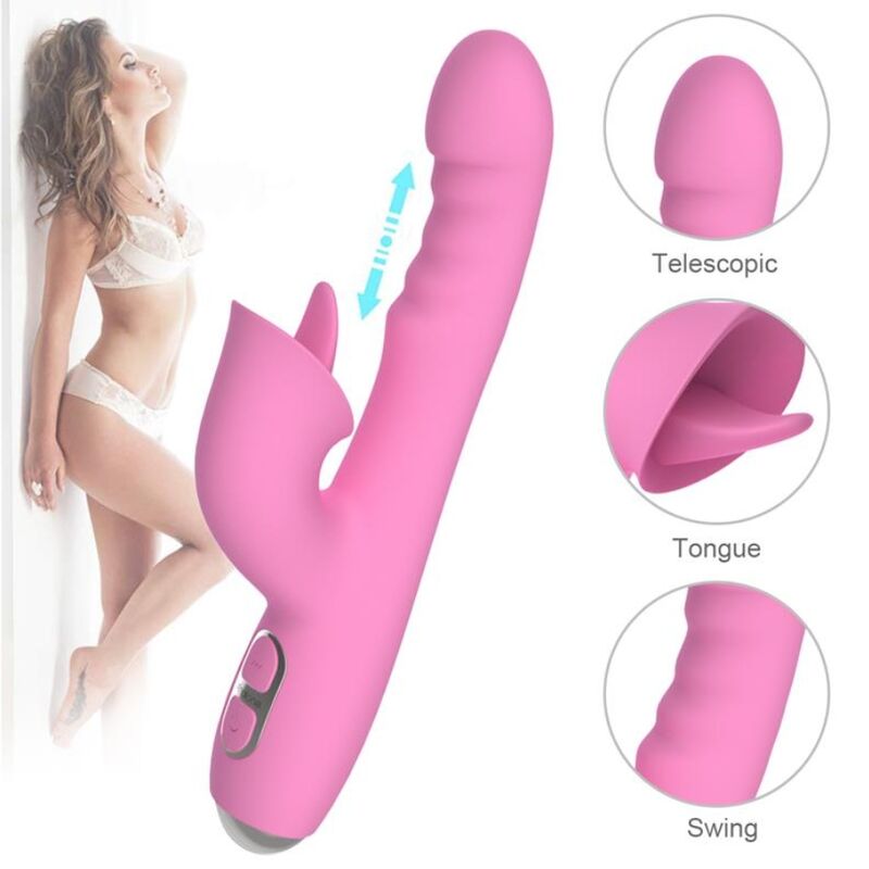 Vibratore Coniglio Nalone T-May Magic Stick — Rosa