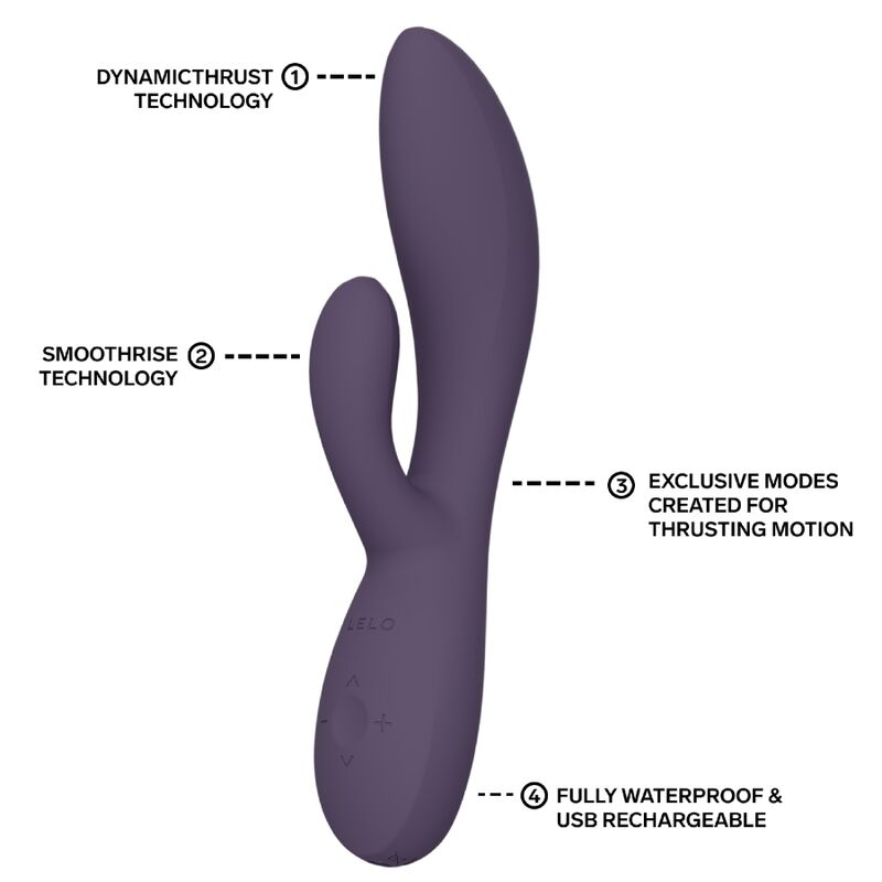 Vibratore a Spinta Rabbit LELO Ina — Viola