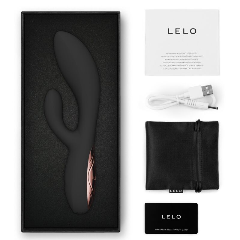 Vibratore a Spinta LELO Ina Thrust Rabbit — Nero
