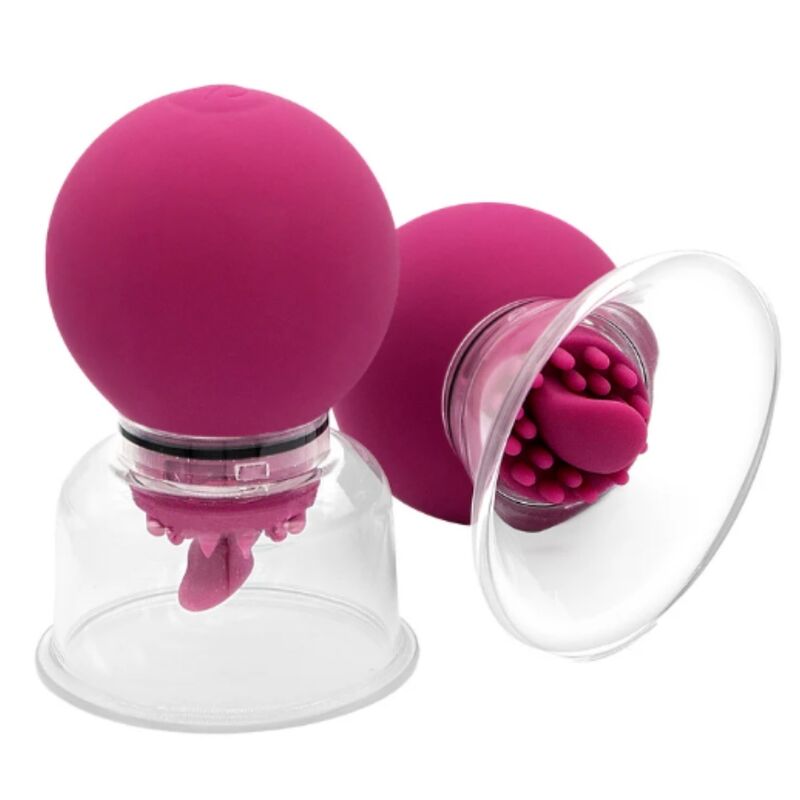 Pompa Vibrante e Rotante She.E.O per Capezzoli e Clitoride — Rosa