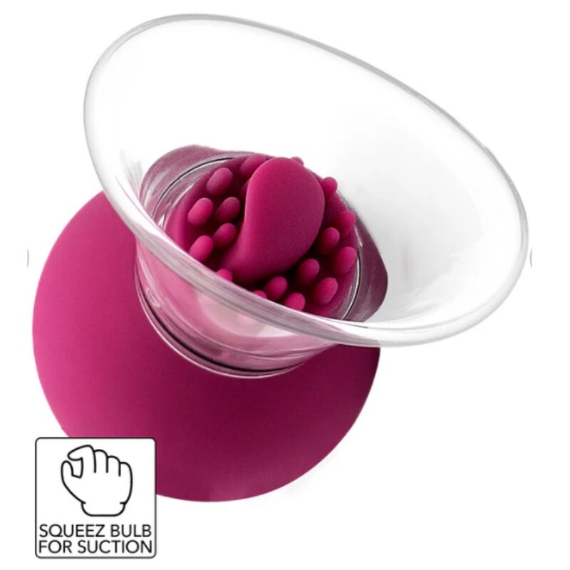 Pompa Vibrante e Rotante She.E.O per Capezzoli e Clitoride — Rosa